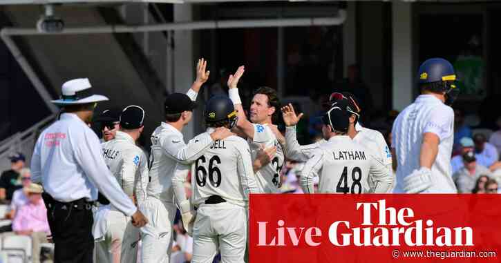 England v New Zealand: second men’s Test, day two – as it happened