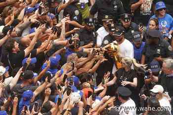New York Knicks revel in their NBA victory parade as joyous fans and celebs fill the streets