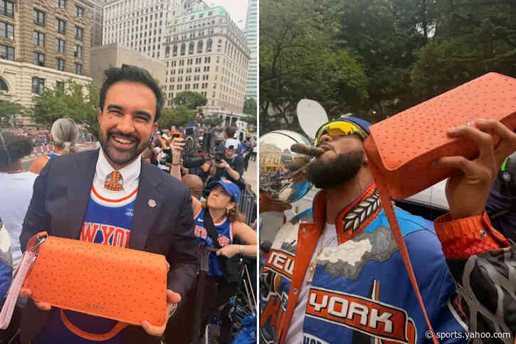 No bags allowed at Knicks ticker tape parade — unless it’s Jordyn Woods’ lucky purse