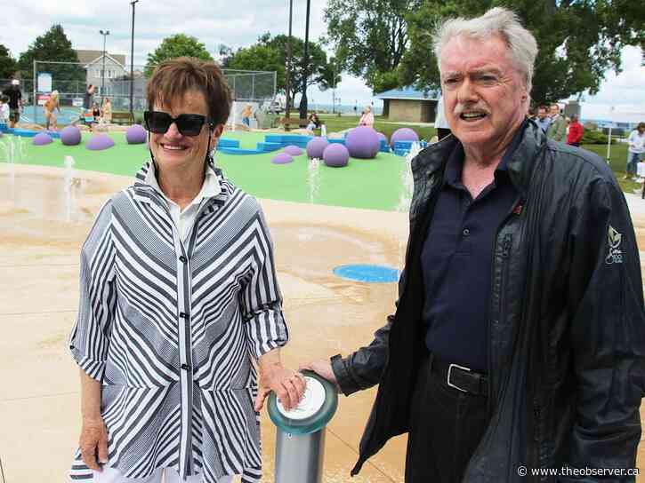 Memorial splash pad unveiled in Sarnia's Kenwick Park
