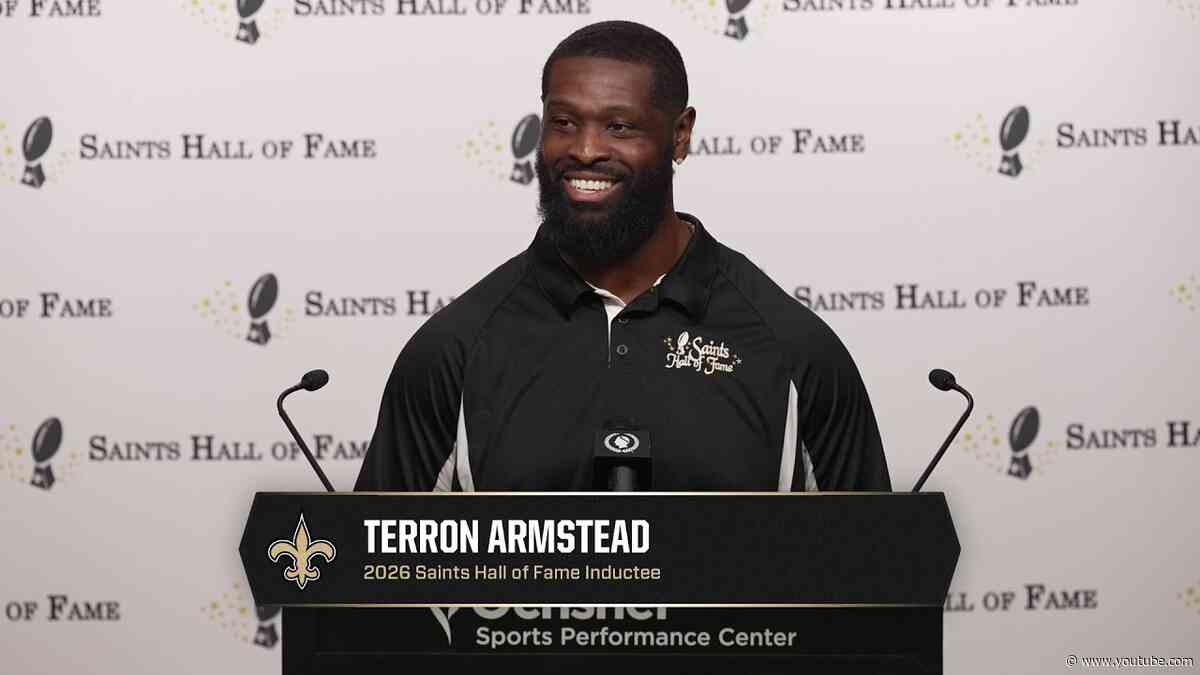 Terron Armstead speaks on induction | 2026 Saints Hall of Fame Announcement