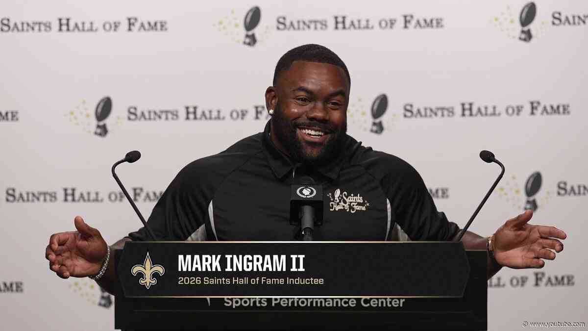 Mark Ingram speaks on induction | 2026 Saints Hall of Fame Announcement