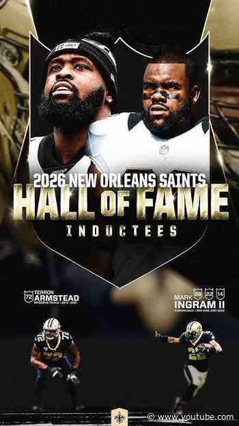 HYPE: Terron Armstead & Mark Ingram to join Saints Hall of Fame Class of 2026