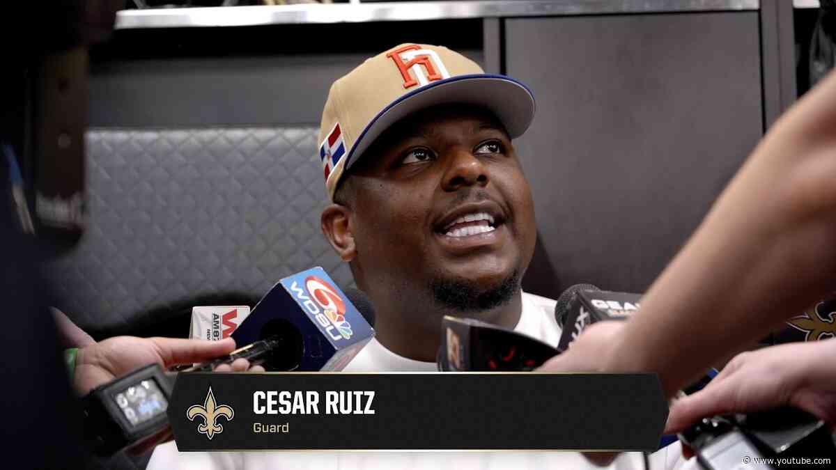 Cesar Ruiz on offensive line, Tyler Shough's leadership | Saints Minicamp 2026