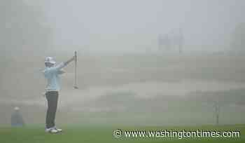 U.S, Open starts on soft Shinnecock with strong wind as Stevens takes the early lead