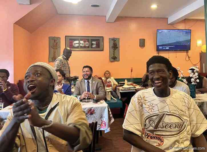 Council Member Justin Sanchez hosts Senegal-France World Cup watch party at Santa Yallah African Restaurant