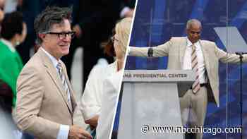 Tan suits sported at Obama Center grand opening, a joke 12 years in the making