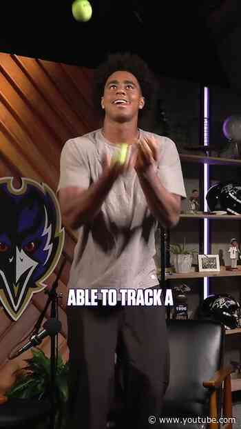 Ja'Kobi Lane Shows Off Juggling Skills #ravens #nfl #baltimoreravens