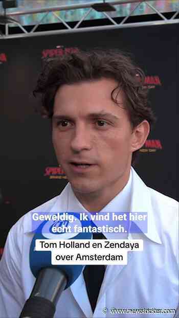 Tom Holland en Zendaya genieten van Amsterdam
