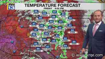 Rain chances return Friday before temperatures climb again this weekend