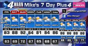 Many see good rainfall tonight. 80% for OKC Metro. Almost cool!