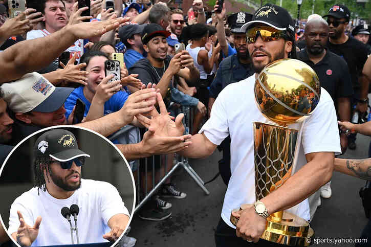 Knicks star Jalen Brunson’s swipe to haters at City Hall: ‘Don’t have to say s–t to them’