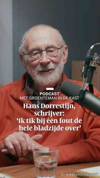 Waarom Hans Dorrestijn nog steeds een typemachine gebruikt
