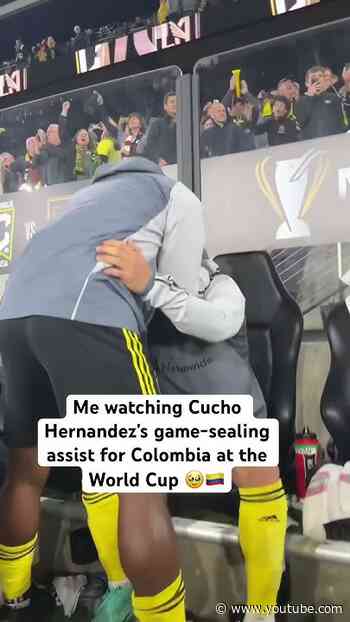 What a moment for former @ColumbusCrew Champion Cucho Hernandez with Colombia at the World Cup 🇨🇴