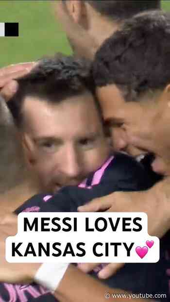 Messi always scores bangers in Kansas City!⚽️🎉