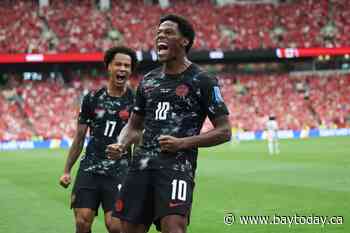 Jonathan David's hat trick propels Canada to its first World Cup win, 6-0 over Qatar