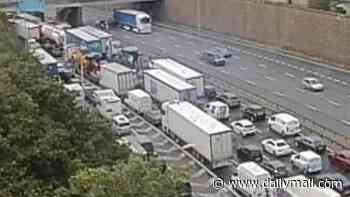 Drivers suffer hour-long delays on M25 motorway as blaze closes busy Dartford Crossing tunnel