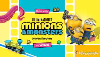 Drive with “Minions & Monsters” on Waze.