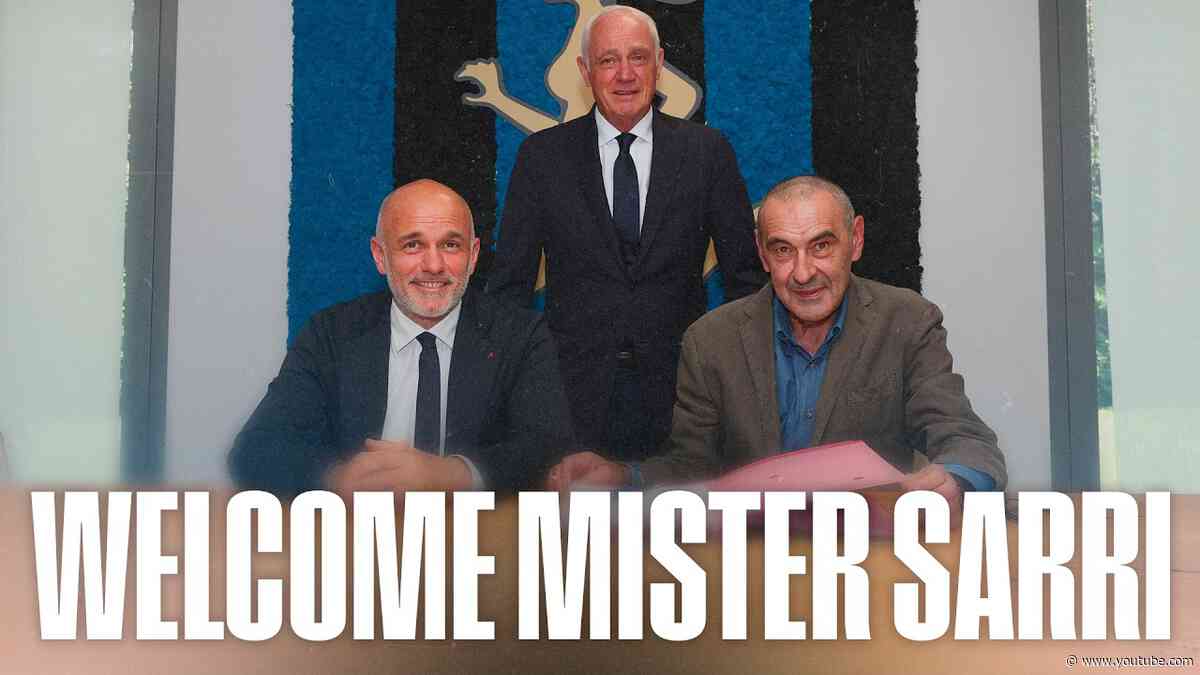 Benvenuto mister Maurizio Sarri! ✍️⚫️🔵