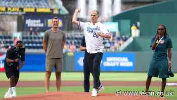Tuchel throws first pitch at KC Royals game