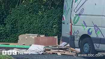 Council van 'reported for fly-tipping'