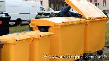 Wertstofftonnen blockieren Augsburger Bürgersteige