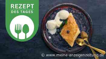 Saftiger Heidelbeerstrudel – vegane Version mit Amaretto und Mandeln