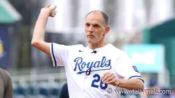 A whole different ball game! Thomas Tuchel throws the first pitch at the baseball in Kansas City - after England win AGAIN, 5-1, in a behind-closed-doors friendly at the World Cup
