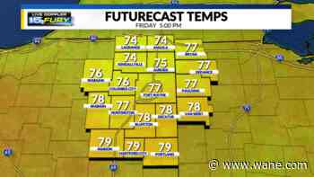 Warm weekend start, showers returning Sunday