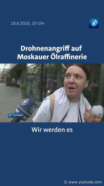 Die Ukraine hat Moskau massiv angegriffen und dabei eine Ölraffinerie in Brand gesetzt. #tagesschau