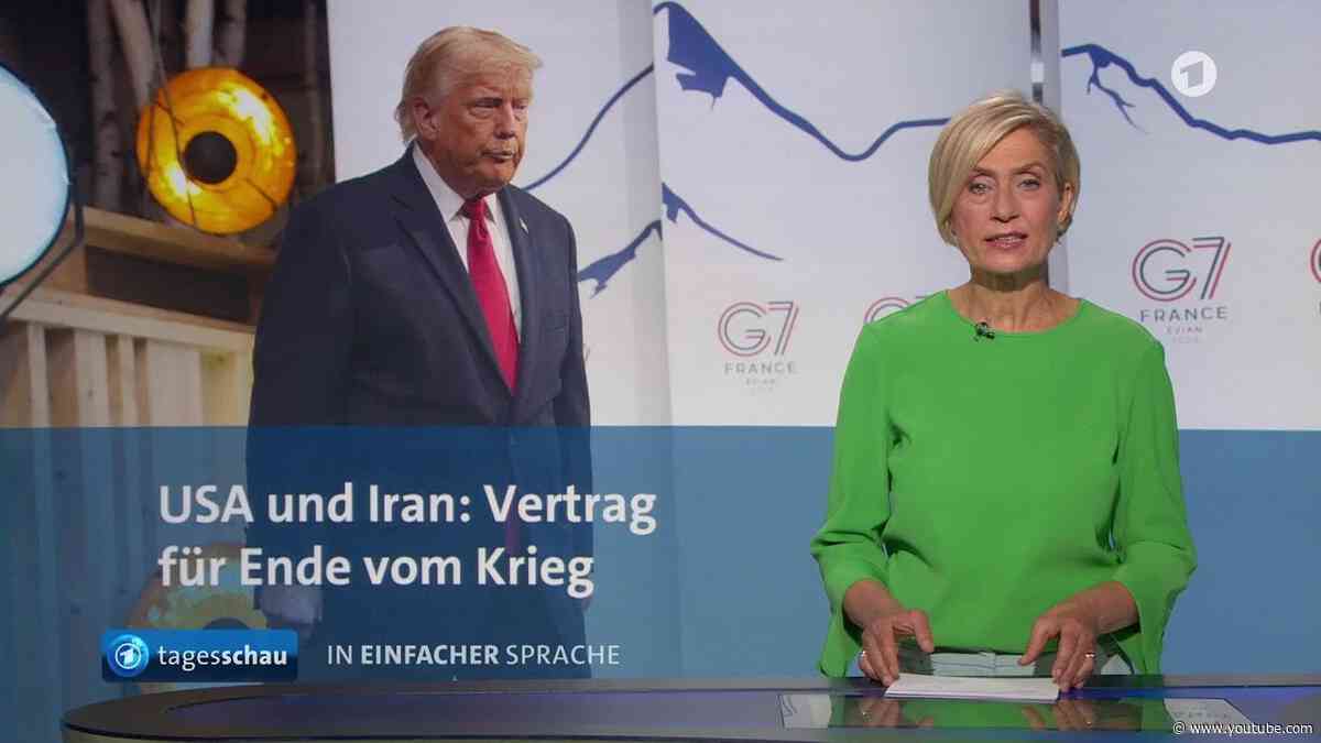 tagesschau in Einfacher Sprache 19:00 Uhr, 18.06.2026