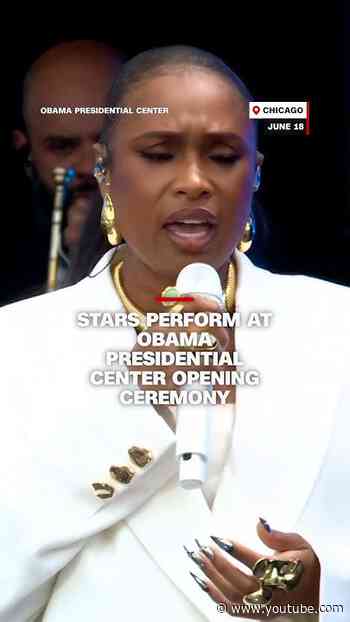 Stars perform at Obama Presidential Center opening ceremony
