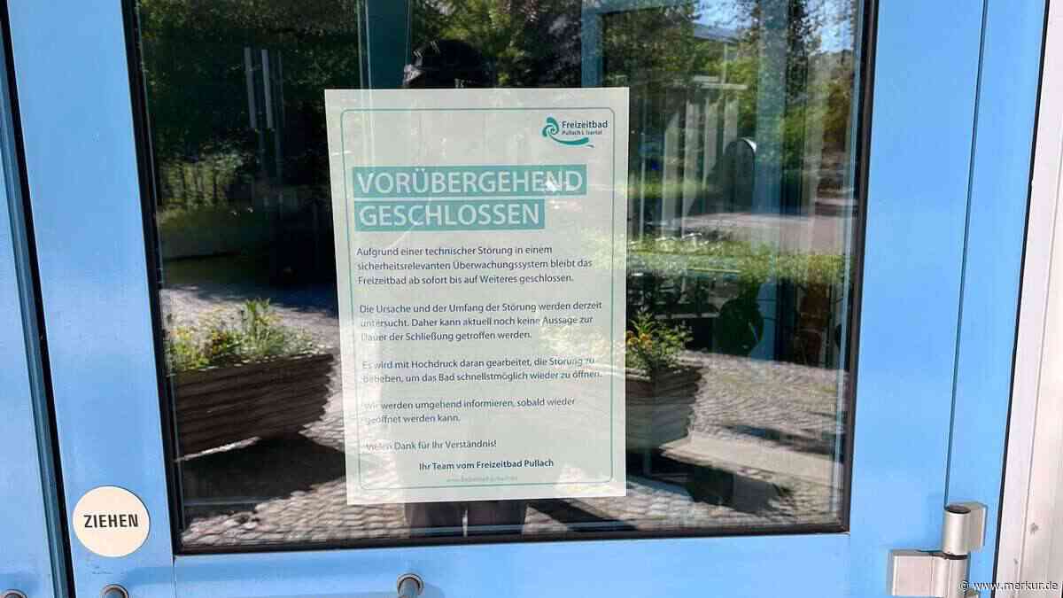 Freizeitbad Pullach wegen Störung in Überwachungssystem geschlossen