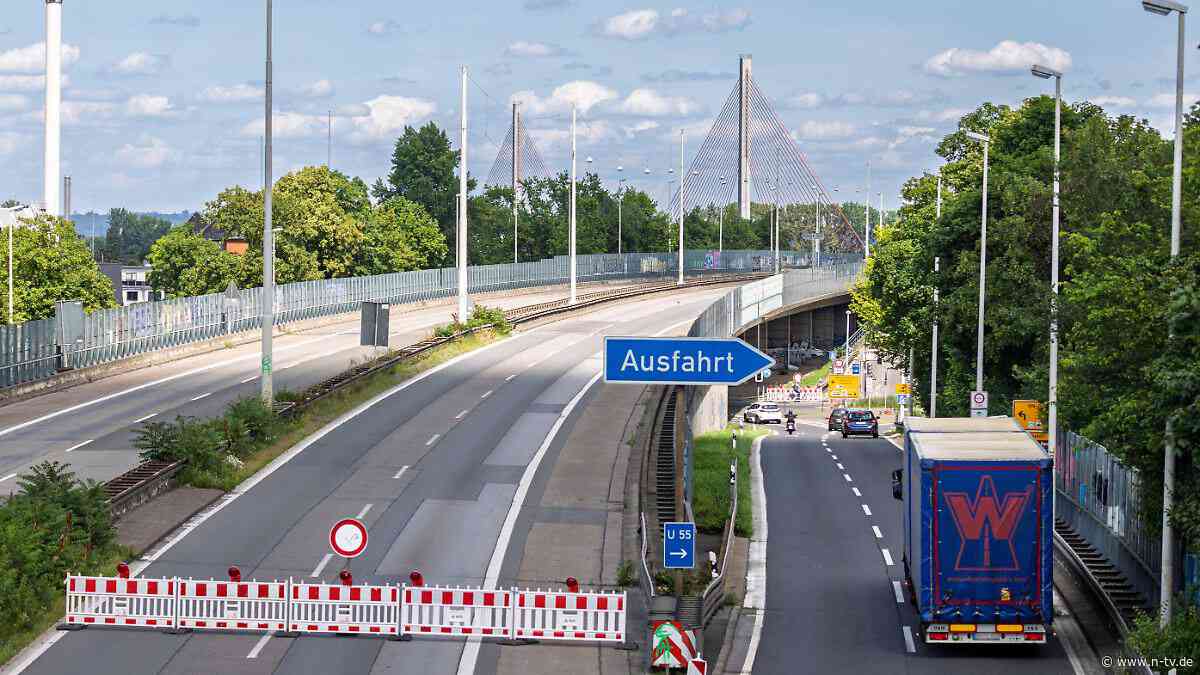 Entlastung erst ab Ende 2028: Bonner Rheinbrücke bleibt dicht - Neubau nötig
