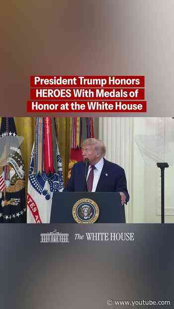 President Trump is awarding three outstanding heroes the Medal of Honor. ❤️