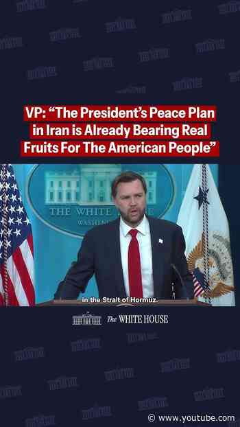 VP: “The President’s Peace Plan in Iran is Already Bearing Real Fruits For The American People”