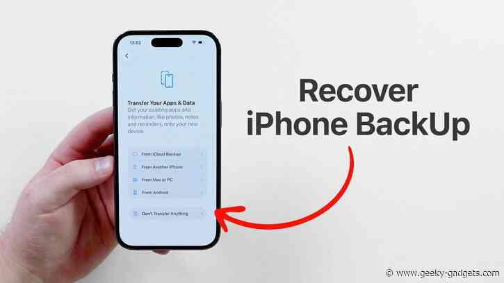 Are You Restoring Your iPhone Backup the Wrong Way?