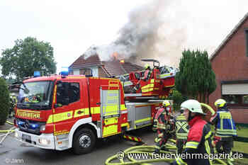 Dachstuhlbrand nach Blitzschlag