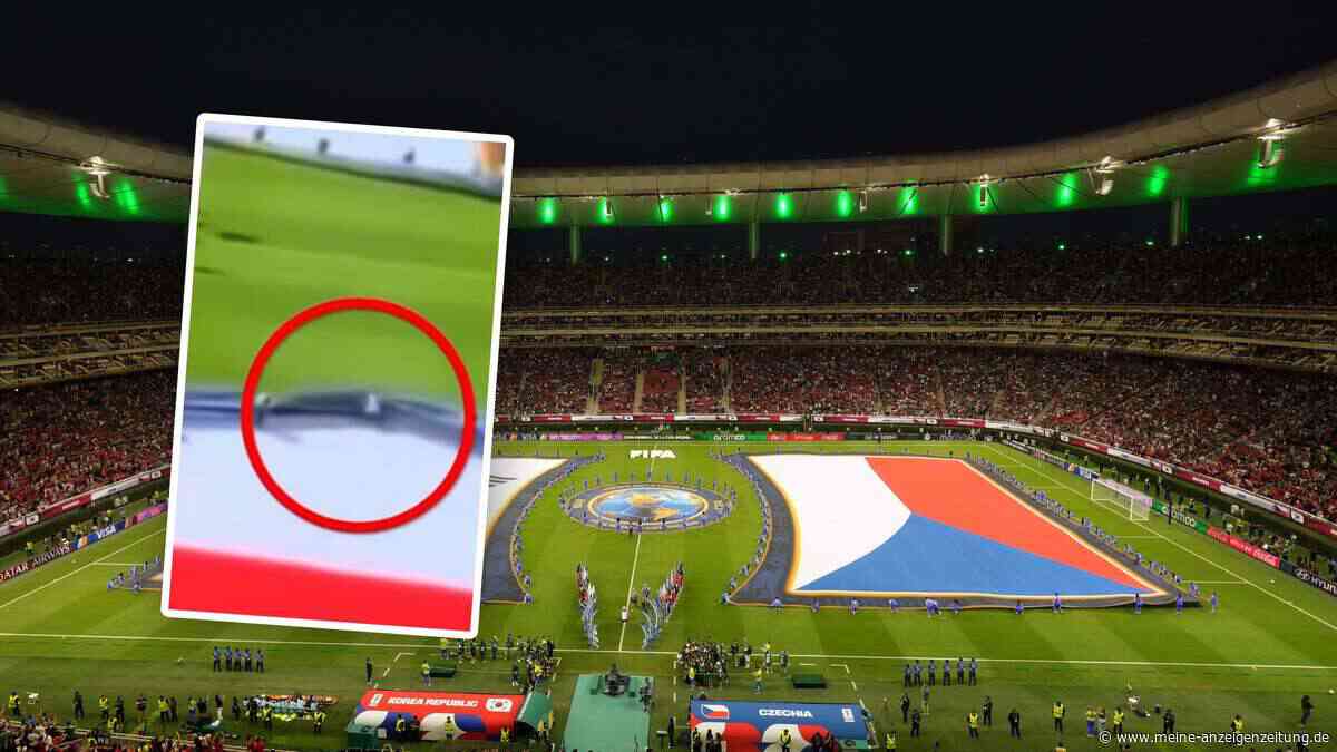 Tschechien-Flagge begräbt WM-Helfer – der WM-Netzfund des Tages