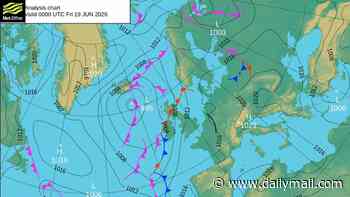 Why is it so hot in the UK? Scientists blame an expanding plume of warm air from Europe for the latest heatwave - as forecasters predict highs of 34°C