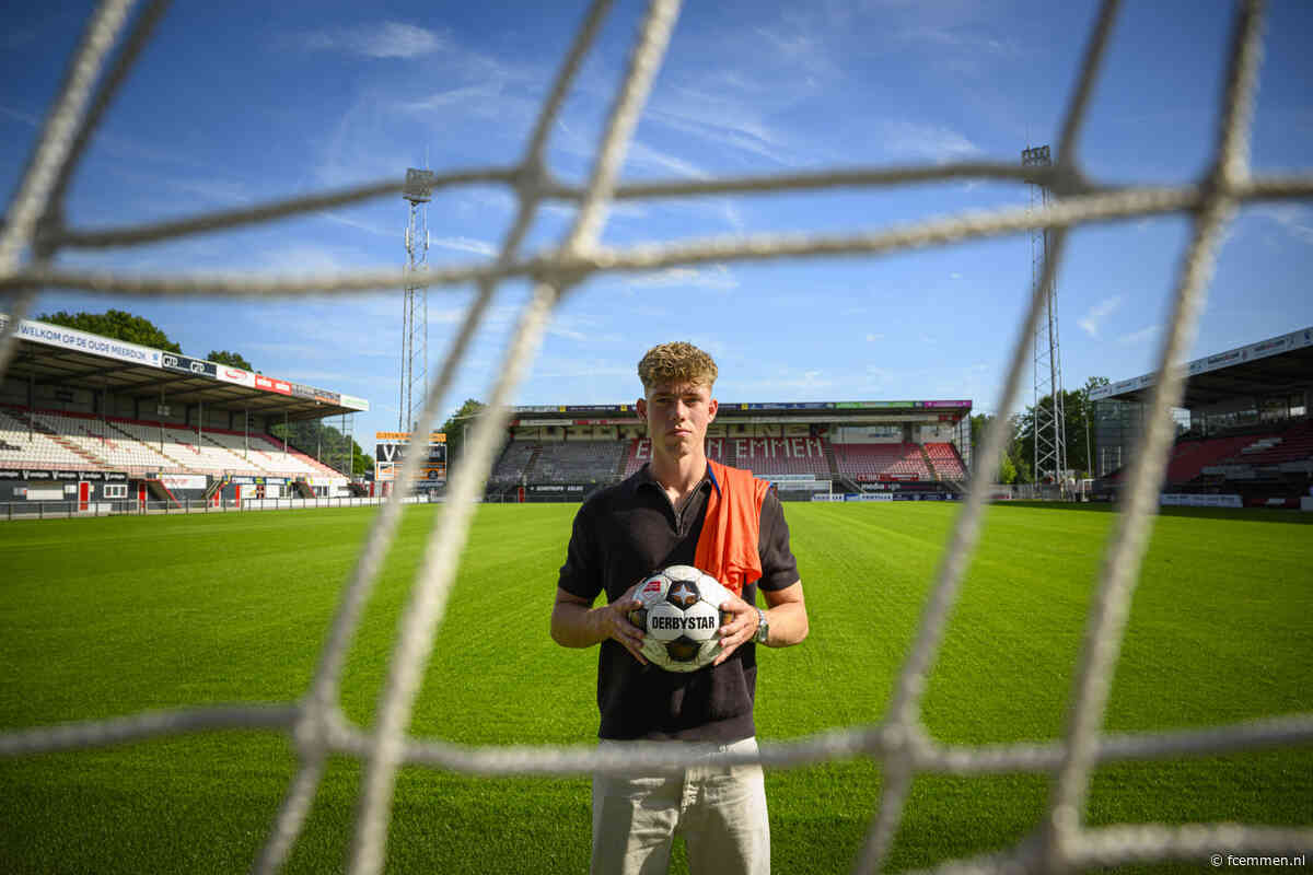 Kevin Norder tekent eerste profcontract bij FC Emmen