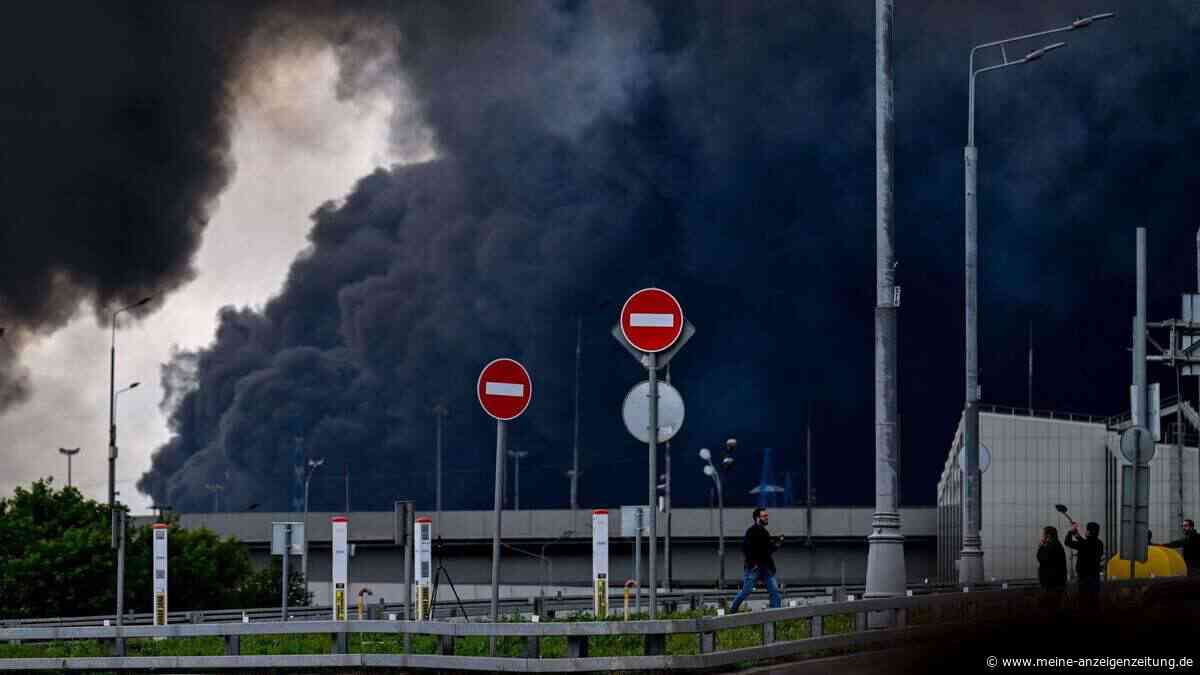 Russische Luftabwehr sprengte offenbar Raffinerie-Tank in Moskau