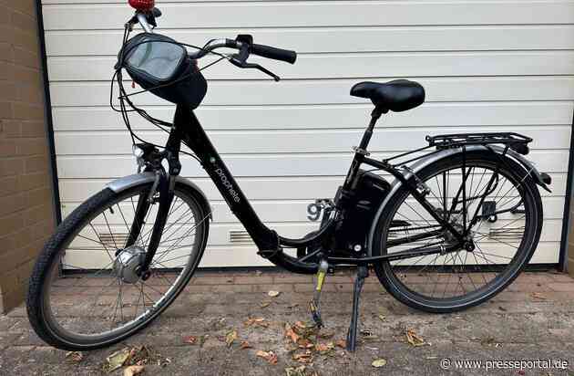 POL-OS: Georgsmarienhütte: Fahrraddieb gestellt - Polizei sucht Eigentümer des E-Bikes