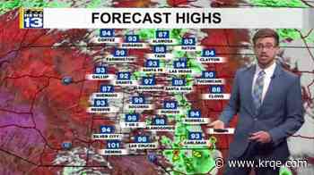 Isolated showers, storms before drier weekend ahead