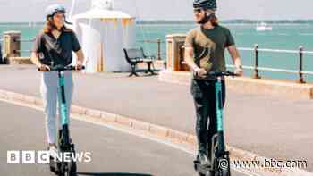 E‑scooters available to hire in new trial