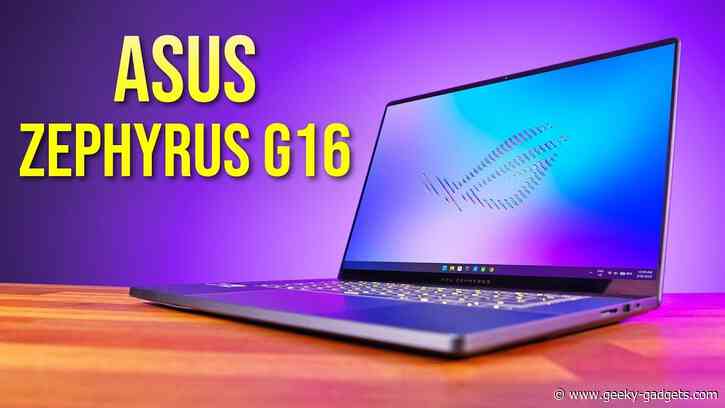 New Zephyrus G16 Laptop : Intel Panther Lake Meets 14.5-Hour Battery
