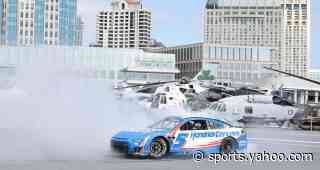 Kyle Larson revealed as cover driver for NASCAR 26 during live USS Midway event in San Diego