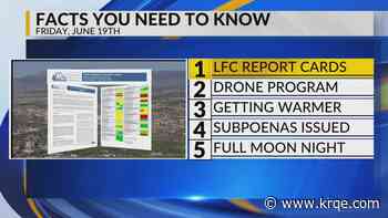 Failing grades, BCSO drone program, Warmer weather, Epstein investigation subpoenas, White Sands event