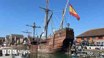 Replica Columbus ship arrives in Eastbourne