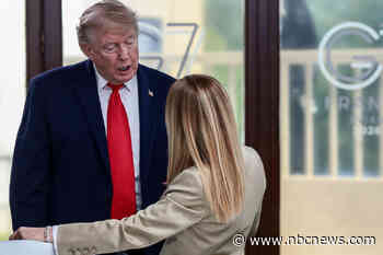 Trump ‘totally fabricated’ claim she begged him for a photo, Italy’s Meloni says